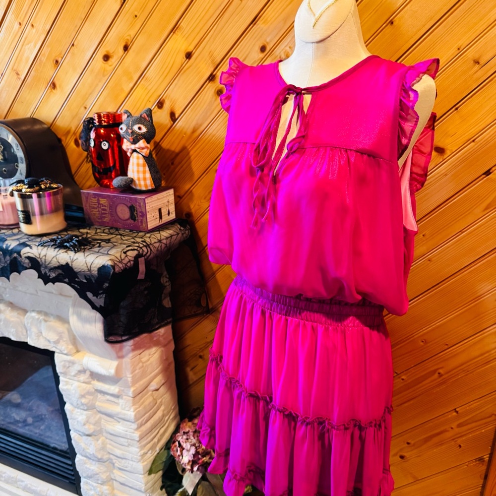 Adrienne Pink Fuchsia Dress - Picture 3 of 7